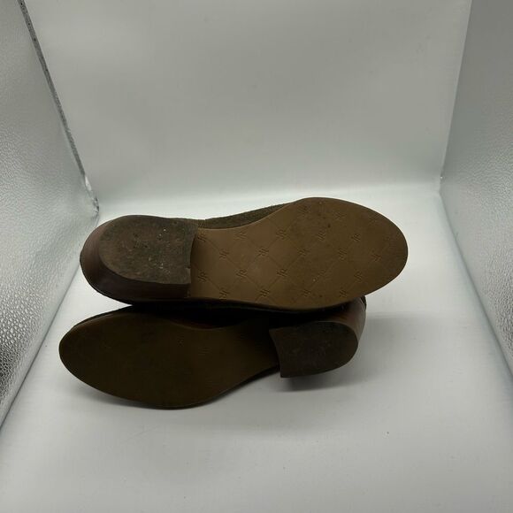 Jack Rogers Sadie Olive Green Suede Whipstitch Bootie - Picture 16 of 16